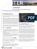 Catalogue Master 2021-2025 - Litl - Linguistique Informatique Technologies Du Langage
