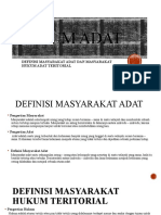 Hukum Adat: Definisi Masyarakat Adat Dan Masyarakat Hukum Adat Teritorial