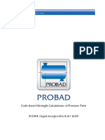 Probad: Code-Based Strength Calculations of Pressure Parts