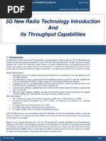 5G New Radio Technology Throughput Calculation