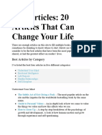 Best Articles: 20 Articles That Can Change Your Life