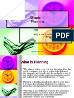 Chapter Three - Planning