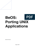 BeOS Porting UNIX Applications