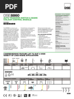 Auto Transfer Switch & Mains Colour Control Module: Genset