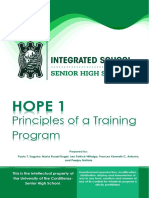 For Canvas HOPE 1 MODULE 2 Principles of Training 101
