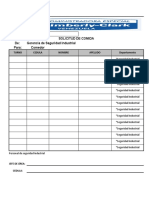 Formato de Autorizacion de Comida