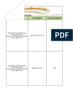 Matriz Requisitos Legales Calidad