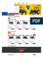Tractor Price and Speci Cations: Tractors in India