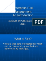 Enterprise Risk Management-An Introduction