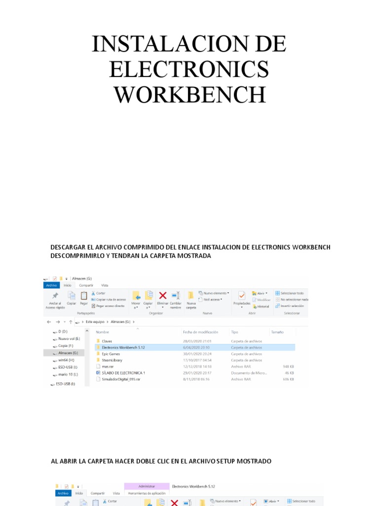 Instalacion de Workbench | PDF