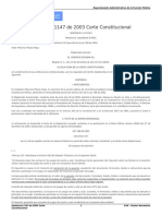 Sentencia 1147 de 2003 Corte Constitucional