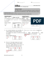 Lesson Worksheet 4.1B: Multiplication Rule in The Counting Principle