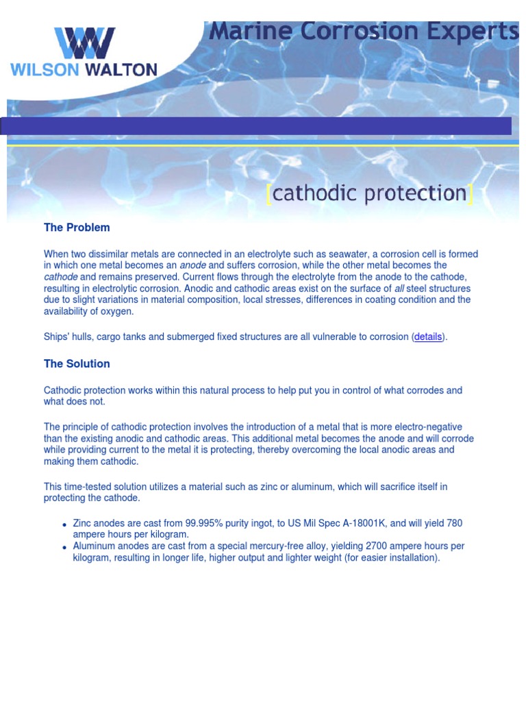 Cathodic Protection Principles Explained | PDF | Corrosion | Anode
