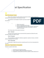 1.4 Material Specification Writing: The 3 Part Section Format