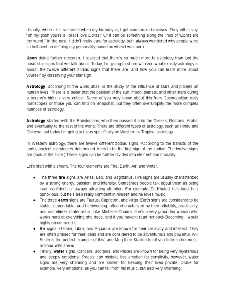 Understanding Zodiac Signs and Astrology | PDF | Astrological Sign ...