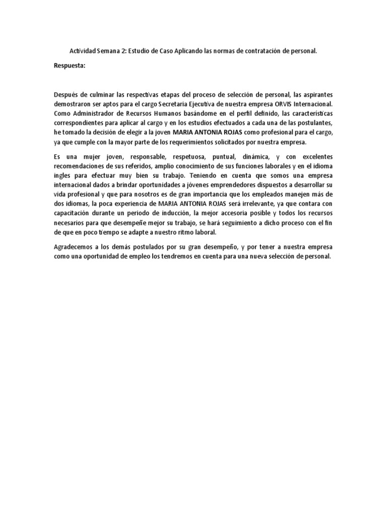 Actividad Semana 2 | PDF | Crecimiento personal y profesional