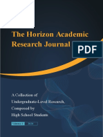 Horizon Academic Research Journal Vol. 1 First Edition - Single Spread