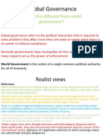 Global Governance: How Is This Different From World Government?