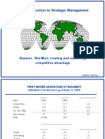 An Introduction To Strategic Management: Session: Wal-Mart Creating and Sustaining Competitive Advantage