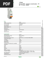 Product Data Sheet: Domae MCB - Miniature Circuit-Breaker - 1P - 6A - C Curve - 6000A