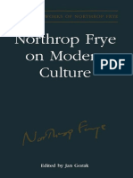 Northrop Frye On Modern Culture