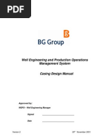 Casing Design Manual - BG (2001)