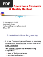 INTRODUCTION TO LINEAR PROGRAMMING