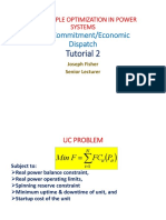 An Example Optimization in Power Systems: Unit Commitment/Economic Dispatch