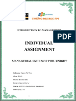 Individual Assignment: Introduction To Management