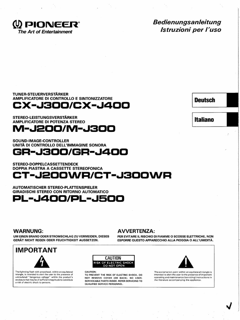 Pioneer | PDF