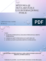 Noţiunea Şi Particularităţile Dreptului Internaţional Public