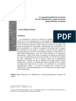 La suspension de efectos y medidas cautelares