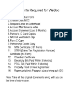 Documents For Weboc