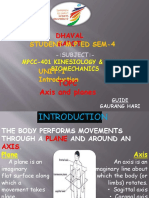Student M.P.Ed Sem-4: Topc Axis and Planes