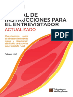 Manual de Instrucciones Para El Entrevistador Actualizado