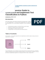A Comprehensive Guide To Understand and Implement Text Classification in Python