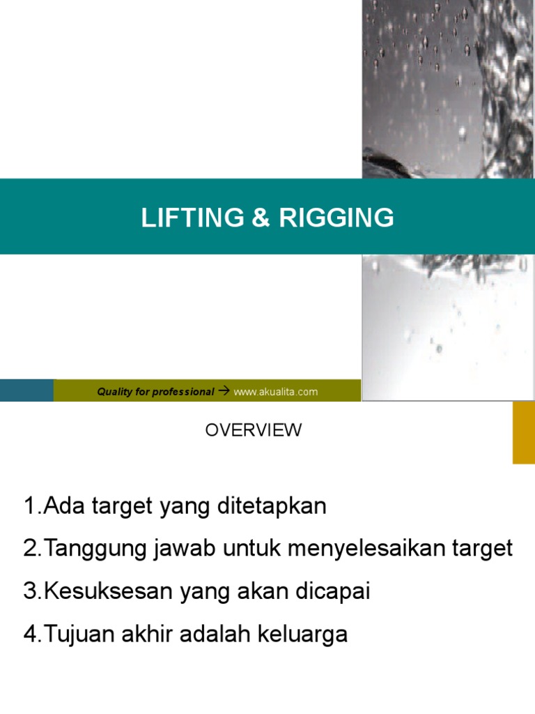 Prosedur Lifting dan Rigging Aman | PDF