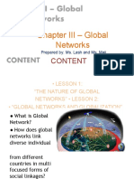 Chapter III - Global Networks: Content