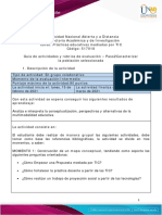 Guia de Actividades y Rúbrica de Evaluación - Unidad 1 - Paso 2 - Caracterizar La Población Seleccionada