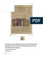 Abu'l Qasim Firdausi _ _Rustam Comes from Kabul to Pay Homage to Kai Khusrau_, Folio from a Shahnama (Book of Kings) of Firdausi _ The Metropolitan Museum of Art