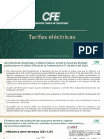 CPM CFE Tarifas Eléctricas, 12abr21