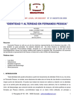 Identidad y Alteridad en Fernando Pessoa