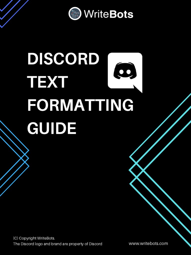 Discord Formatting Guide | PDF | Text | Notation