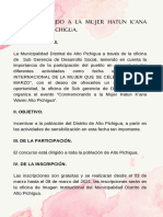 Bases Concurso Dia Internacional de La Mujer