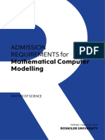 Adgangskrav Kandidat Mathematical Computer Modelling en