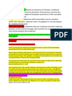 Colour Coded Transcript