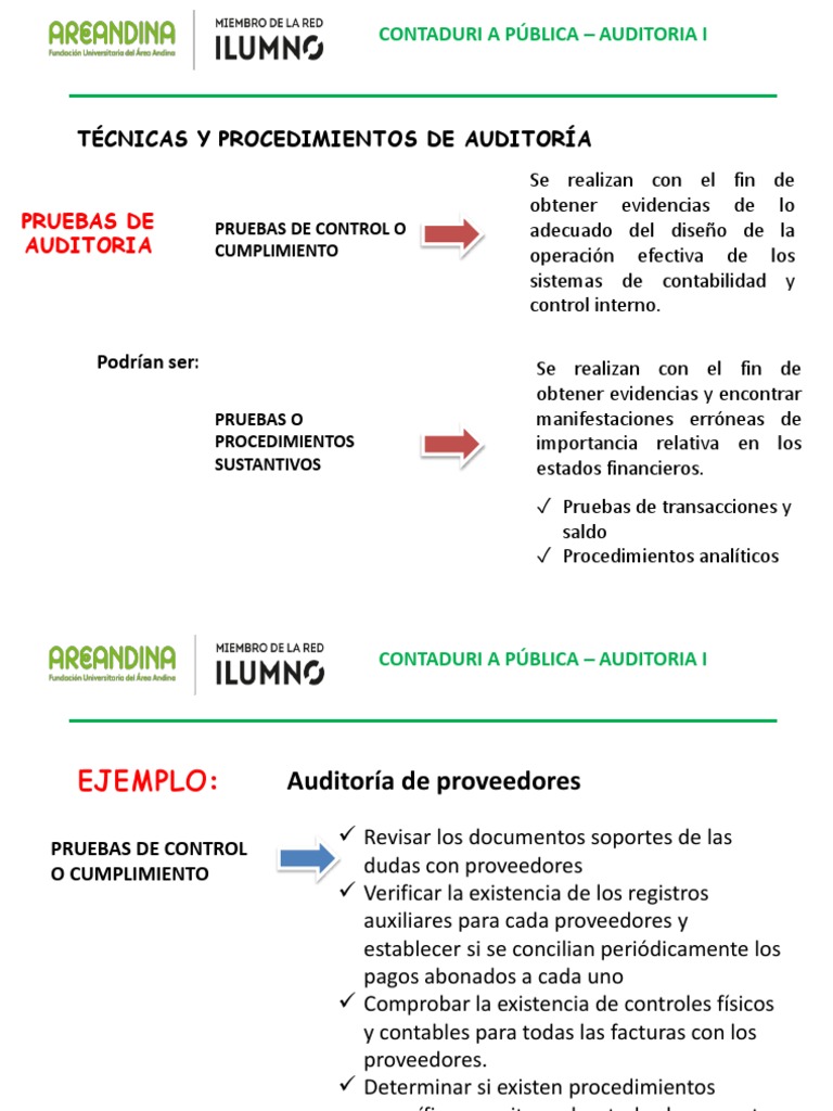 Técnicas y Procedimientos de Auditoría | PDF | Auditoría | Contabilidad