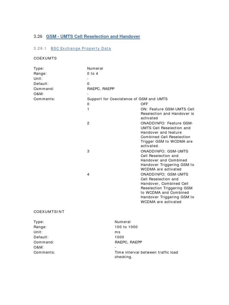 GSM-UMTS Cell Reselection Guide | PDF | Decibel | Radio Resource Management