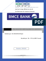 Rapport sur le stage effectué au sien de la BMCE Bank (1)
