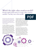 What's The Right Value Creation Model?